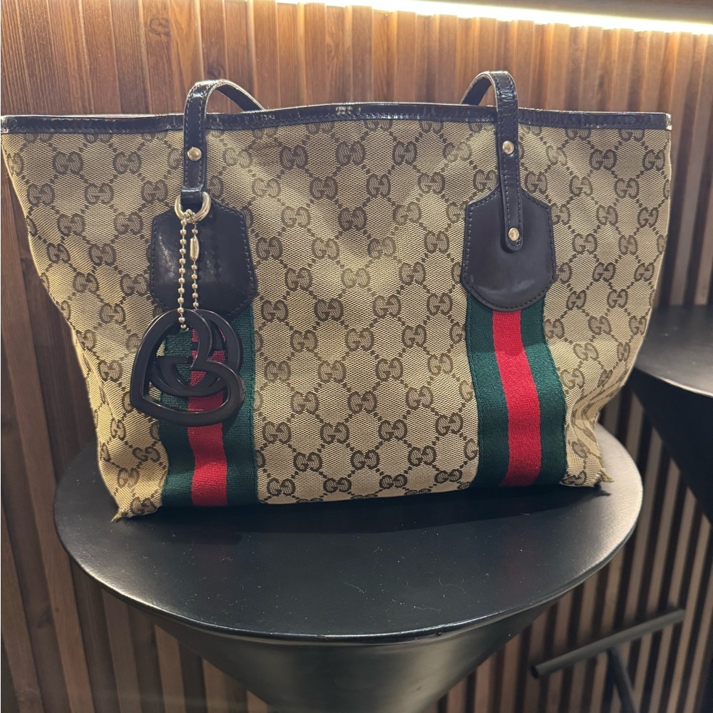 ❌SOLD❌ Vintage Gucci Canvas Jolicoeur Tote Bag